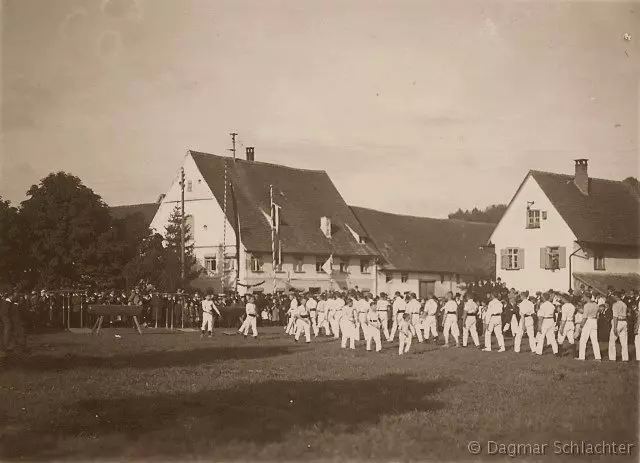 Turnerfest in Ochsenhausen um 1900)