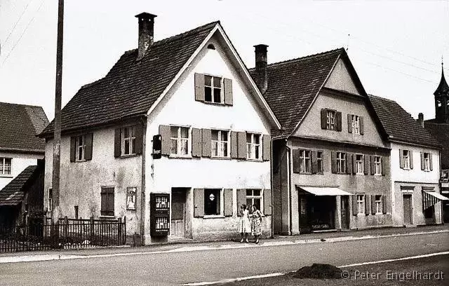 Marktplatz Ochsenhausen im Jahr 1958