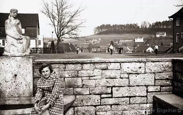Blick auf den Heselsberg Ochsenhausen 1959
