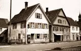 Der obere Marktplatz Ochsenhausen im Jahr 1958