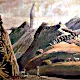 Lithographie: Zuckerhut in Rio de Janeiro um 1840