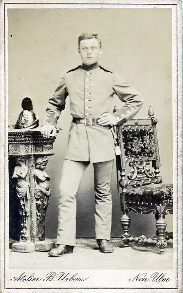 Bayerischer Soldat - B. Urban Fotografie von B. Urban um 1880