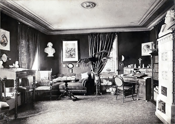 K. Gerolds Studierzimmer - Hermann Brandseph Fotografie von Hermann Brandseph um 1900