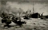 „Hamburg Hafen“, Rotkreuz-Weihnachtsfeldpost (1917)