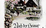 Historische Feldpostkarte „Nach der Heimat möcht’ ich wieder!“