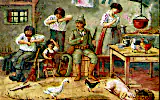 Propagandapostkarte: Russische Kultur