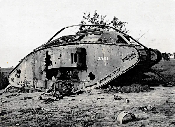 Der abgeschossene Panzer trägt die Nummer 2741.