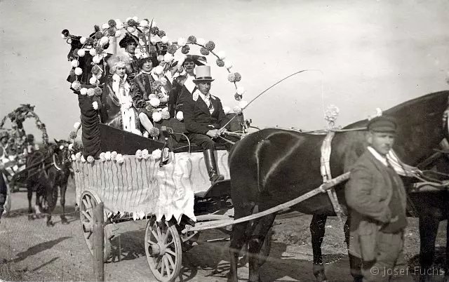 Das Prinzenpaar der Fastnacht von Ochsenhausen vom Jahr 1928