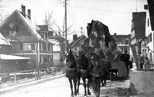 Auf dem Kapf zur Fasnet Ochsenhausen im Jahr 1929