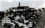 Blick von der Alten Post auf das Kloster Ochsenhausen um 1890