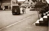  Marktplatz Ecke Bahnhofstraße mit Gaststätte Mohren 1959 in Ochsenhausen