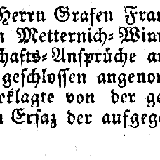 Abschluss eines Rechtsstreites über Ochsenhausen 1813
